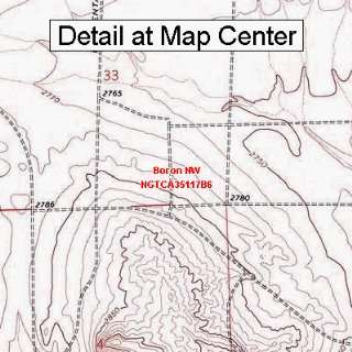   Topographic Quadrangle Map   Boron NW, California (Folded/Waterproof