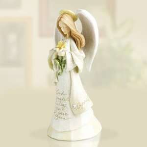 April Birthstone Angel Figurine