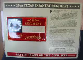 20th Texas Infantry Regiment Civil War Flag Patch W&W  