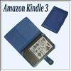 Blue Leather Skin Flip Case Cover for  Kindle 3 Kindle Fire 