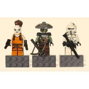  Lego Star Wars Magnet Set ARF Trooper, Aurra Sing and Embo 