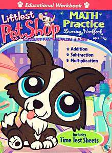 Littlest Pet Shop Math Practice Learning Workbook  