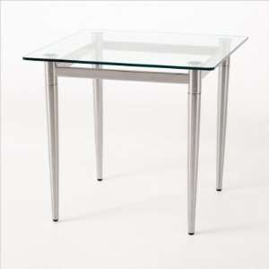   : Siena Series End Table Glass Top Finish: Medium: Furniture & Decor