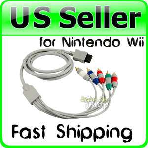   Component HDTV AV Audio Video 5RCA Adapter Cable for Nintendo Wii