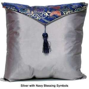   Design Pillow   Copper with Bronze Blessing Symbols