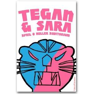  Tegan and Sara Poster   SC Concert Flyer Sainthood