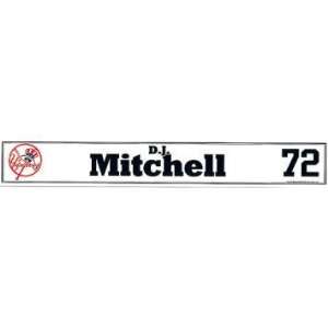 DJ Mitchell #72 2010 Yankees Spring Training Game Used Locker Room 