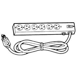  Extension Cords   6spdx Dp 6 Strip Outlet