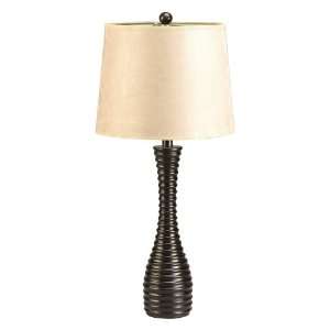 Black Ribbed Table Lamp: Home Improvement