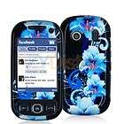 Blue Flower Hard Skin Case Cover for Samsung Seek M350