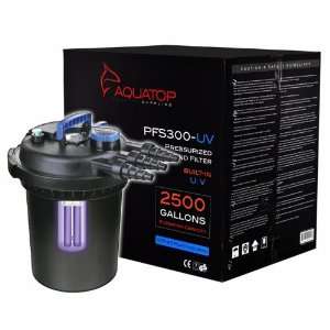 AquaTop Pond UV Sterilizer Bio Pressurized Filter w/Pump PFS300UV 