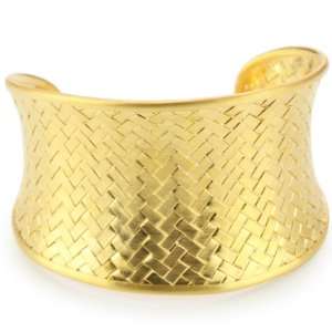  Satya Jewelry Gold Vermeil Medium Woven Cuff Jewelry