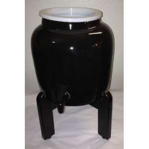   Black Solid Water Dispenser and Black Counter Stand