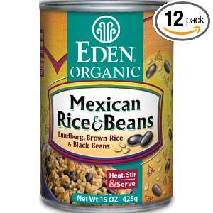 Eden Organic Mexican Rice & Beans, 15 Ounce Cans (Pack of 12)