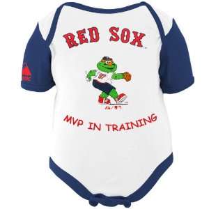  Majestic Boston Red Sox Infant White Navy Blue MVP In Training 