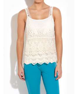 Winter White (Cream) Crochet Vest Top  244204912  New Look