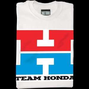  Metro Racing Team Honda T Shirt , Color White, Size 2XL 