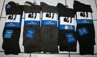 NWT Mens DOCKERS Dress Basic 3 Pack Socks ~Choice of Several Colors~8 