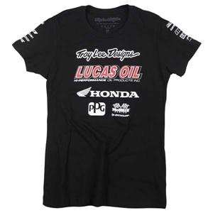  Troy Lee Designs Womens Racing T Shirt   X Large/Black 