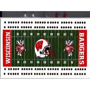  of Wisconsin Badger Football Cribbage Board: Sports & Outdoors