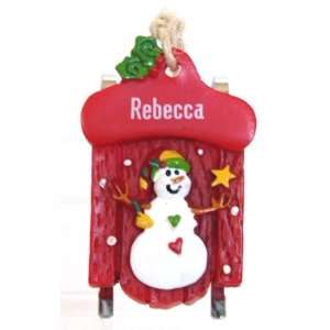  Ganz Personalized Rebecca Christmas Ornament