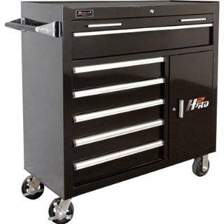   Drawer Roller Tool Cabinet with 2 Compartment Drawers   Black, 41