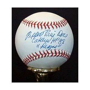  Pepper Davis Autographed Baseball