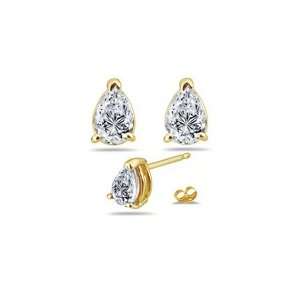  3/4 (0.71 0.80) Cts Diamond Stud Earrings in 14K Yellow 