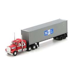 Athearn RTR Kenworth w/40 Container, MOL #2 187  