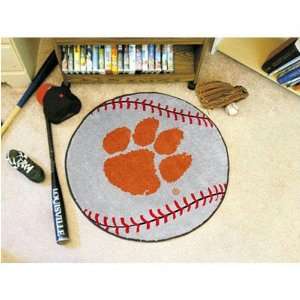Clemson Tigers NCAA Baseball Round Floor Mat (29)  