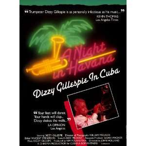  Night in Havana: Dizzy Gillespie in Cuba Movie Poster (11 