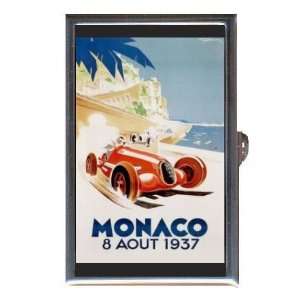 com Alfa Romeo 1937 Monaco Poster Coin, Mint or Pill Box Made in USA 