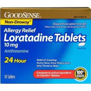  Good Sense Allergy Relief Loratidine 10 Mg Tabs Case Pack 