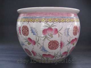 Superb Chinese Famille Rose Porcelain Peach Pot  