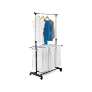    01237 Triple Sorter Laundry Center with Hanging Bar
