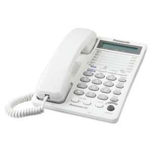  2 Line Feature Phone Lcd White Speakerphone Wall Mountable 