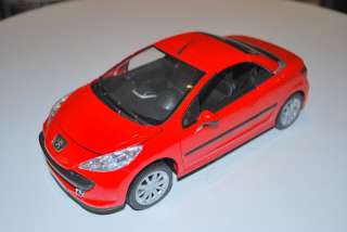 PEUGEOT 207 CC RED 1/18 WELLY  