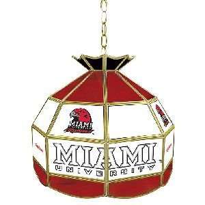  MIAMI UNIVERSITY, OHIO STAINED GLASS TIFFANY LAMP   16 
