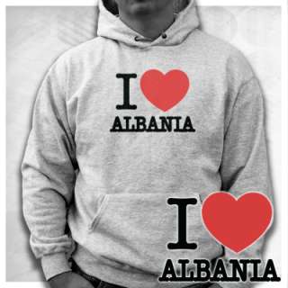 LOVE ALBANIA SR Hoodie ALBANIEN ny Shqipëri Shqipëria EM 2012 
