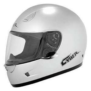   Helmets US 12 LT SILVER SML MOTORCYCLE Full Face Helmet: Automotive