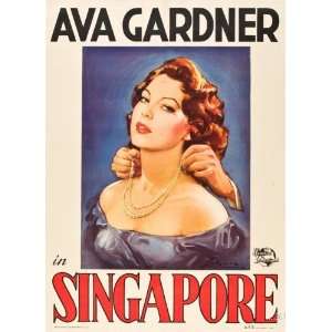  Singapore Movie Poster #01 26x36 Ava Gardner