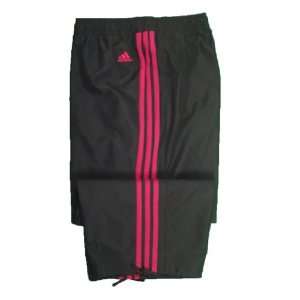  Adidas Womens Sporty Poly Capri Pants Rare 2XL Gray 