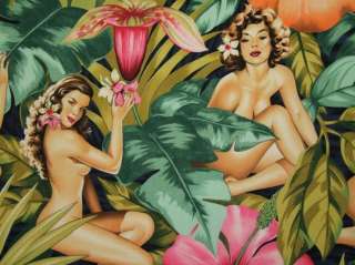   Art Galerie Stoff Bilder Kunst Wandbilder Sexy Pin Up Girl Hawai 002