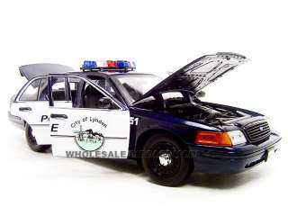 LYNDEN POLICE CAR FORD CROWN VIC 118 DIECAST MODEL  