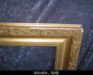 14734 Bilderrahmen Jugendstil groß Stuck floral 1900 gold frame Art 