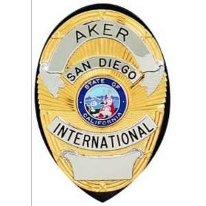  AKER A591 TP Badge Holder, Shield, Tan