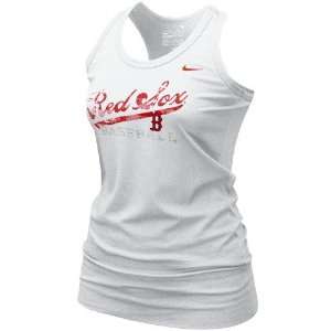   Red Sox Ladies White 7th Inning Stretch Tank Top