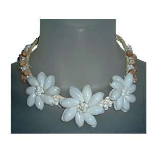  Hawaiian Jewelry Shell Lauhala Necklace 