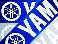 Yamaha REFLECTIVE WHITE 13in 33cm decals decal sticker  