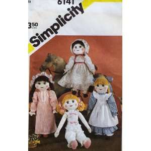  Simplicity 6141 sewing pattern makes 21 Dolls and 